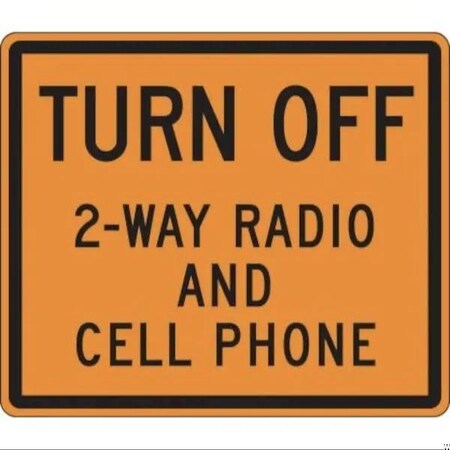 Accuform RIGID CONSTRUCT ION SIGN TURN OFF 2WAY FRK323DP